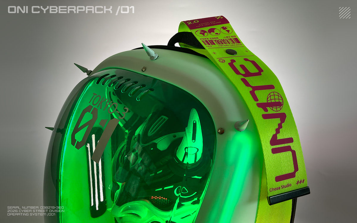 Cyberpunk Oni Backpack