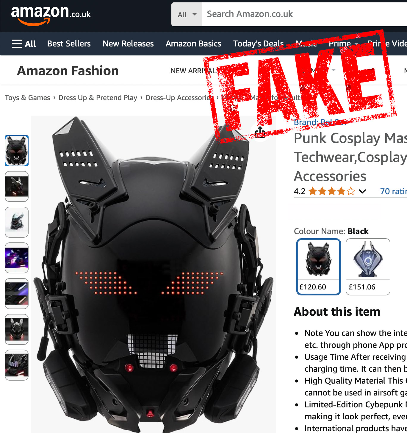 Cyberpunk Mask Fudaole